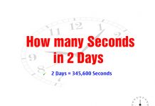 How many Seconds in 2 Days