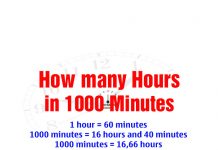 How many Hours in 1000 Minutes