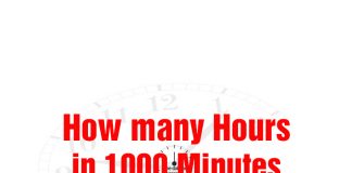 How many Hours in 1000 Minutes